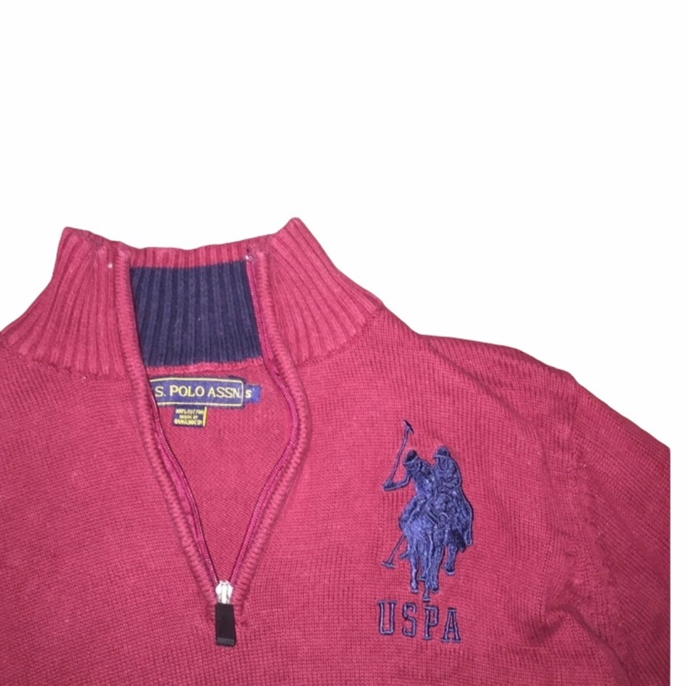 {US Polo Assn} 3/4 Zip Pull Over